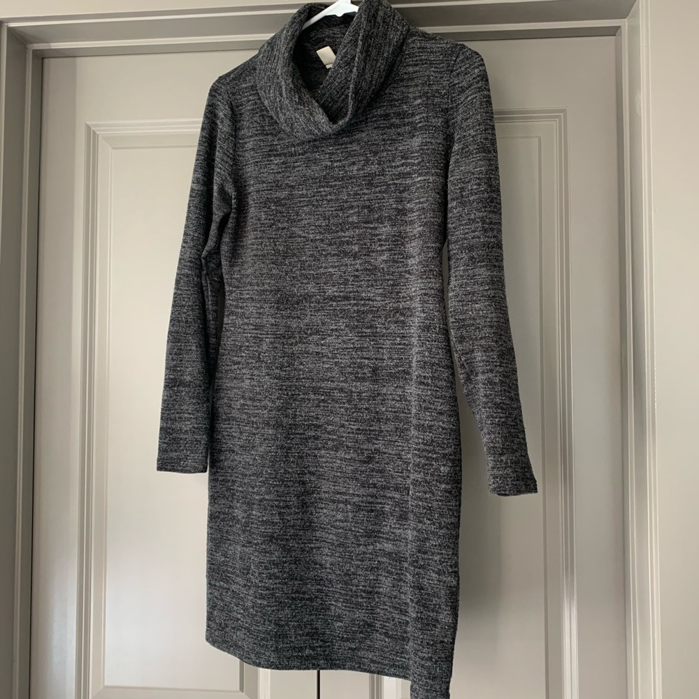 Cowl-Neck Sweater Dress